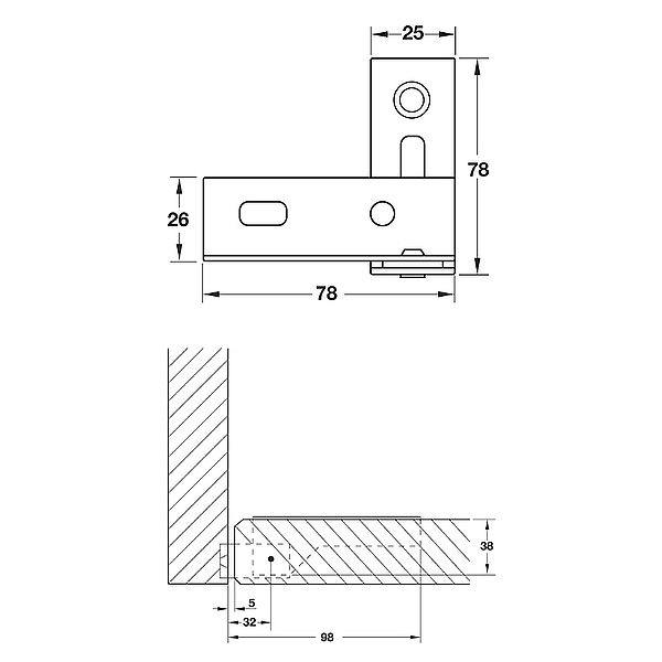 ảnh sản phẩm Bản lề trục xoay Hafele 927.98.000