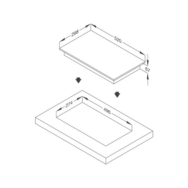 ảnh sản phẩm Bếp điện domino Malloca MDR 302