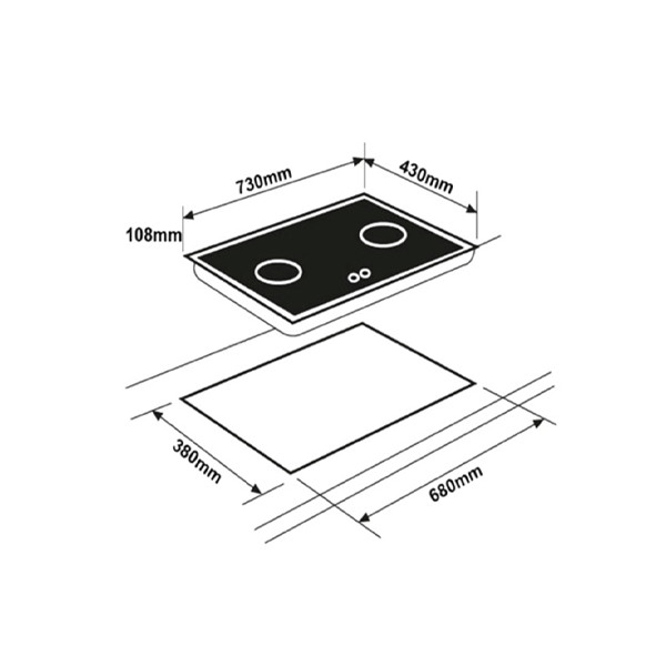 ảnh sản phẩm Bếp ga âm EUROSUN EU-GA281