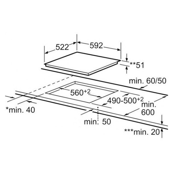 ảnh sản phẩm Bếp từ cao cấp Bosch PIA611F18E