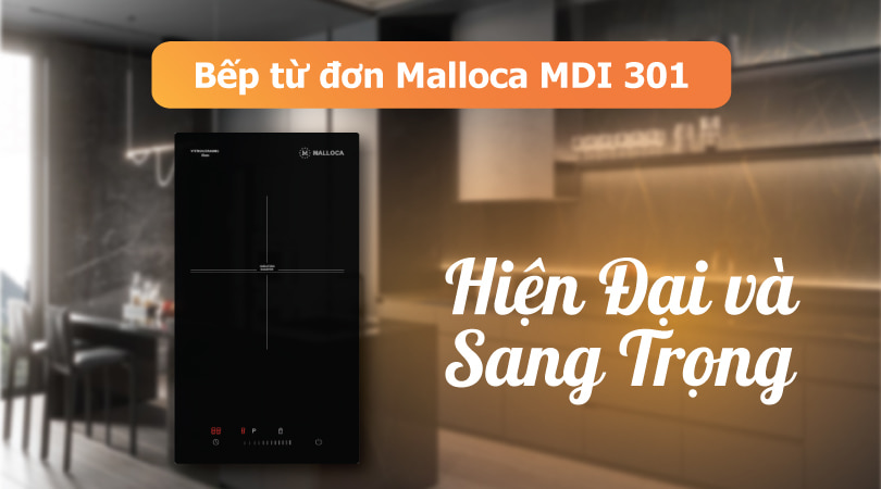 Bếp từ đơn Malloca MDI 301 hiện đại sang trọng