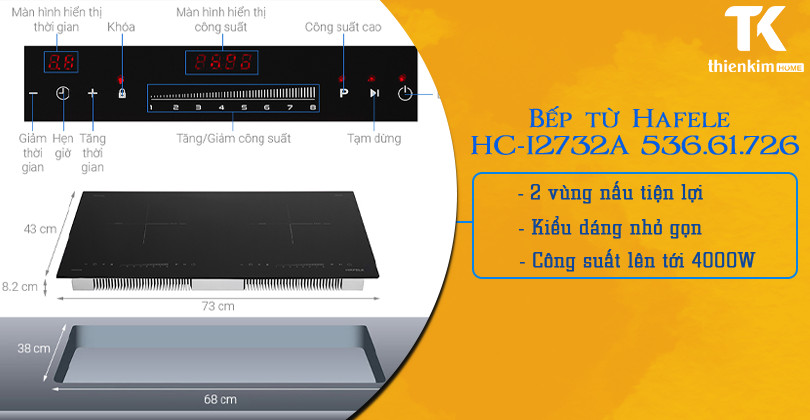 Tính năng Bếp từ Hafele HC-I2732A 536.61.726