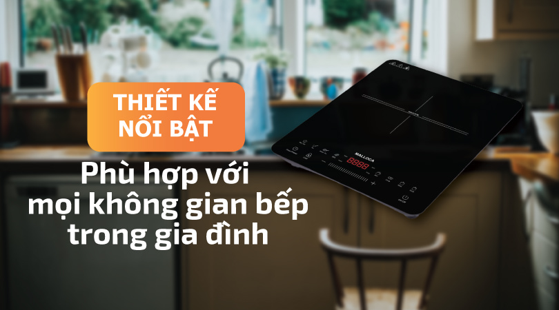 Bếp từ Malloca MCT-K30 - Thiết kế nổi bật