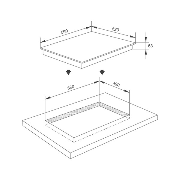 ảnh sản phẩm Bếp từ Malloca MI 594 LINEAR