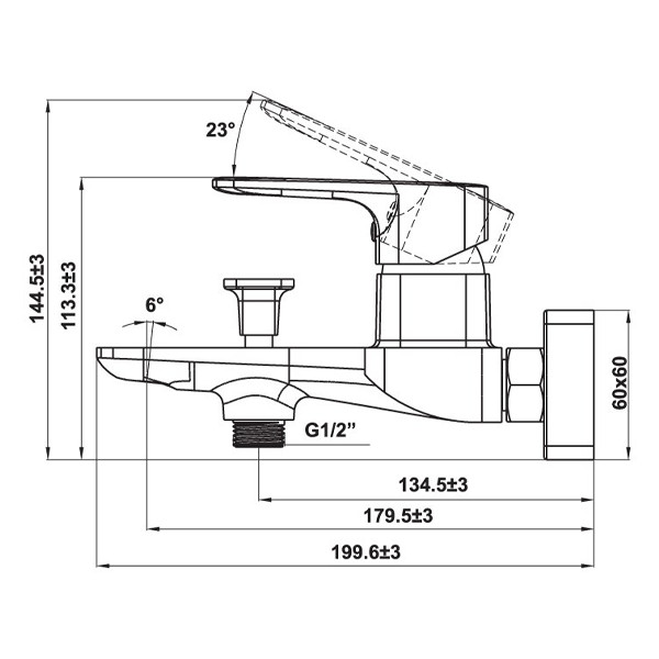 ảnh sản phẩm Bộ trộn 2 đường nước Hafele Kobe 589.15.035