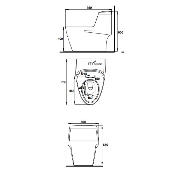 ảnh sản phẩm Bồn cầu Hafele 588.79.400