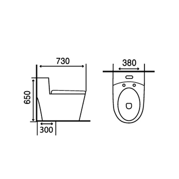 ảnh sản phẩm Bồn cầu một khối Gama GMBC937