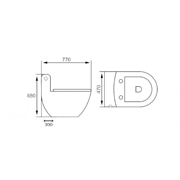 ảnh sản phẩm Bồn cầu một khối Gama GMBC938