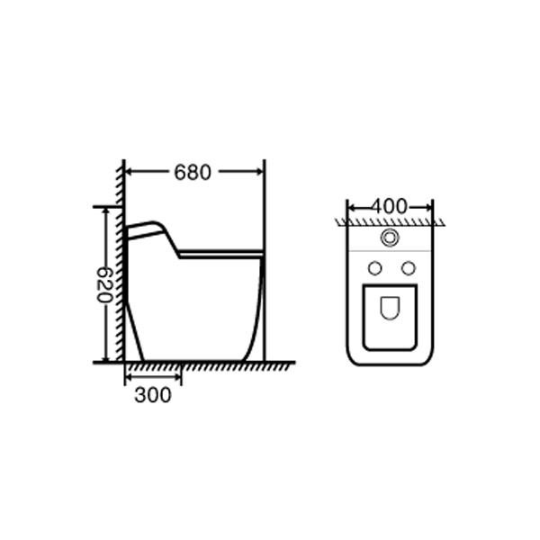 ảnh sản phẩm Bồn cầu một khối Gama GMBC965