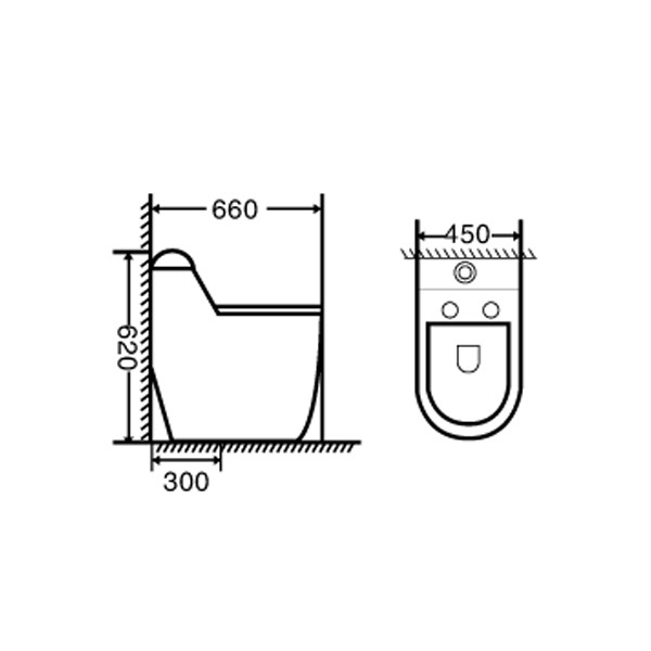 ảnh sản phẩm Bồn cầu một khối Gama GMBC966