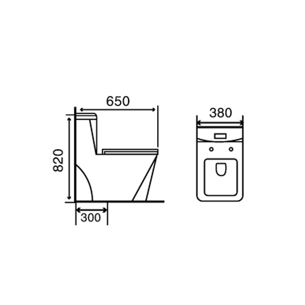 ảnh sản phẩm Bồn cầu một khối Gama GMBC999