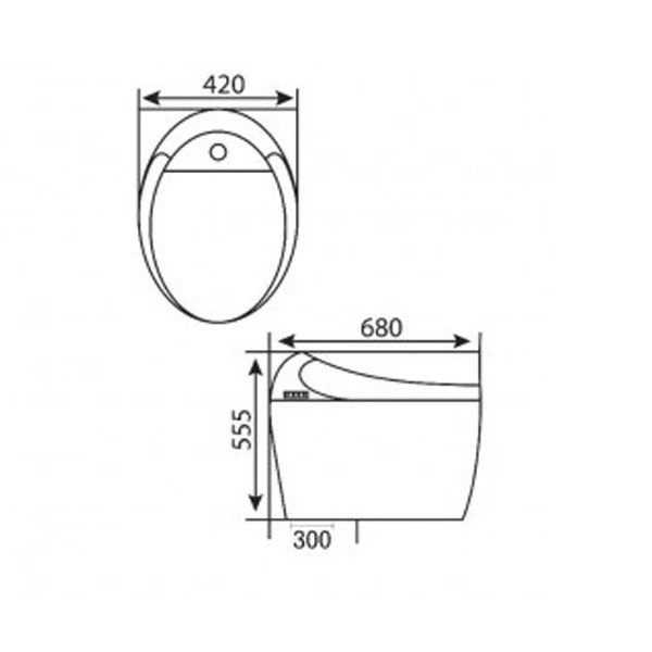 ảnh sản phẩm Bồn cầu thông minh Gama GMBC913