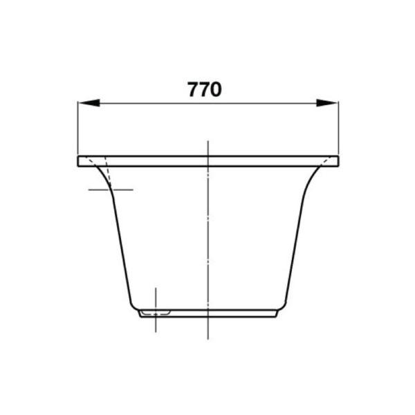 ảnh sản phẩm Bồn tắm âm tròn Hafele 588.55.603