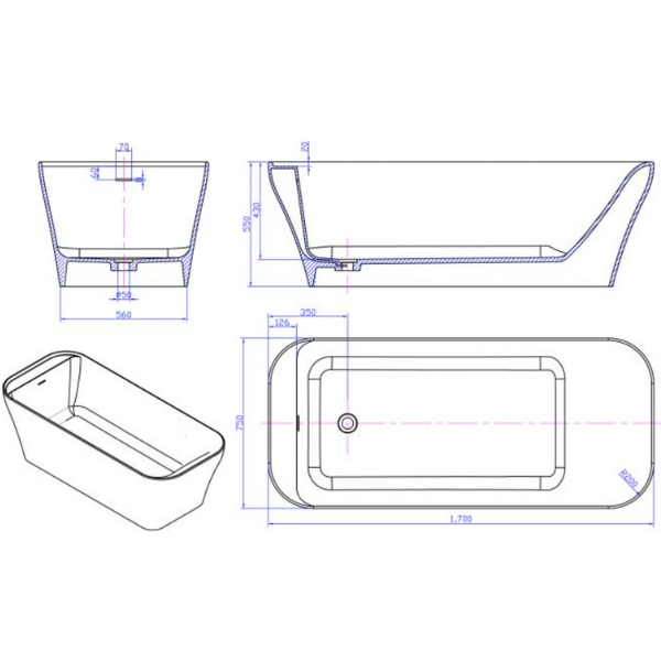 ảnh sản phẩm Bồn tắm Euroking EU-65159