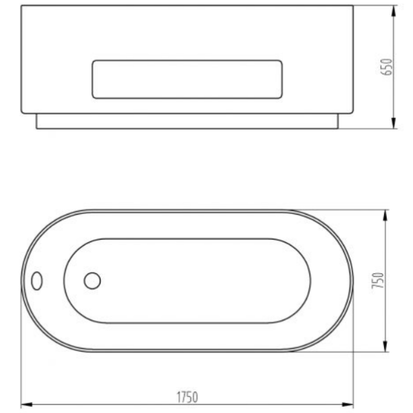 ảnh sản phẩm Bồn tắm Nofer NL-601 Đen