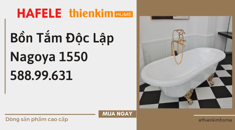 Bồn Tắm Độc Lập Nagoya 1550 Hafele 588.99.631 hiện đại