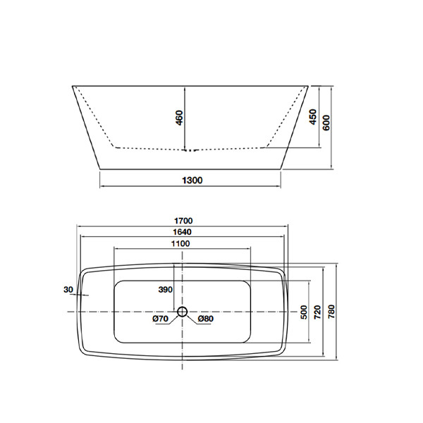 ảnh sản phẩm Bồn tắm độc lập Nagoya Hafele 588.99.610