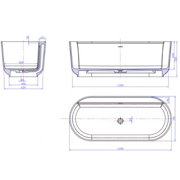 ảnh sản phẩm Bồn tắm Euroking EU-65176