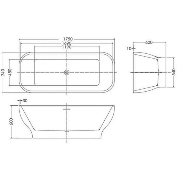 ảnh sản phẩm Bồn tắm Nofer NG-1859 PLUS