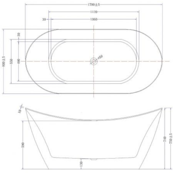 ảnh sản phẩm Bồn tắm Nofer NG-1870 PLUS