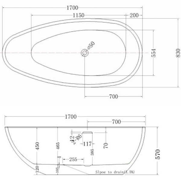 ảnh sản phẩm Bồn tắm Nofer NG-1893 Red