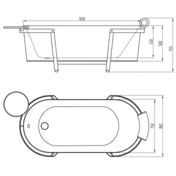 ảnh sản phẩm Bồn tắm Nofer NL-602