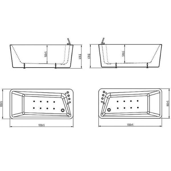 ảnh sản phẩm Bồn tắm Nofer NL-609B