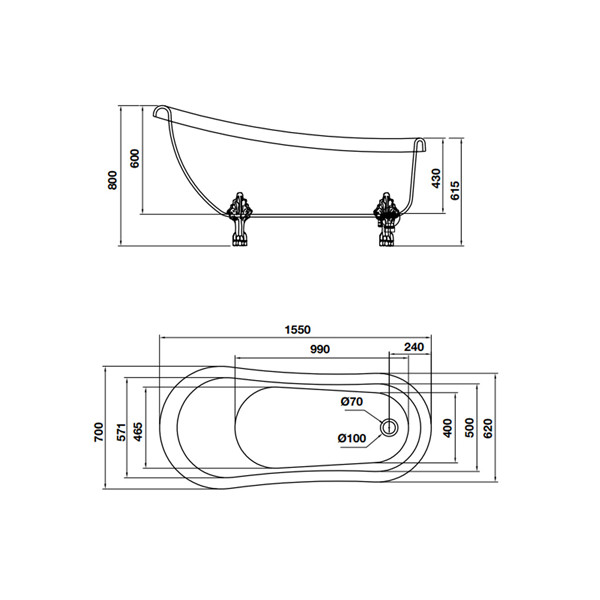 ảnh sản phẩm Bồn tắm độc lập Nagoya Hafele 588.99.630