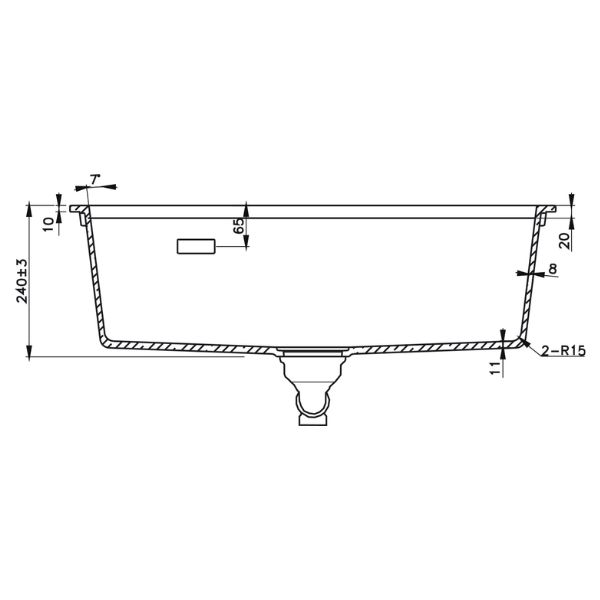 ảnh sản phẩm Chậu đá Hafele màu kem HS22-GEN1S90M 577.25.430