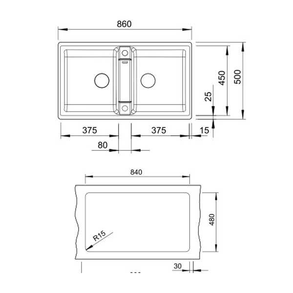 ảnh sản phẩm Chậu rửa chén Hafele Blancozia 9 567.68.340