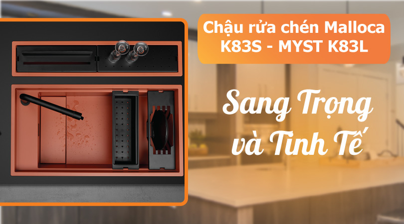 Chậu rửa chén Malloca K83S - MYST K83L