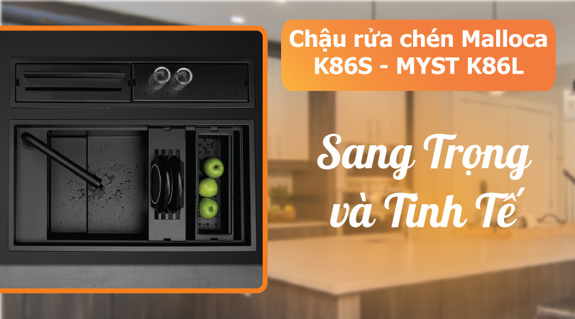 Chậu rửa chén Malloca K86S - MYST K86L