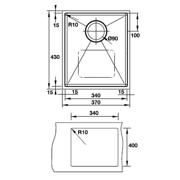 ảnh sản phẩm Chậu rửa chén Hafele HS-S3743 567.43.130