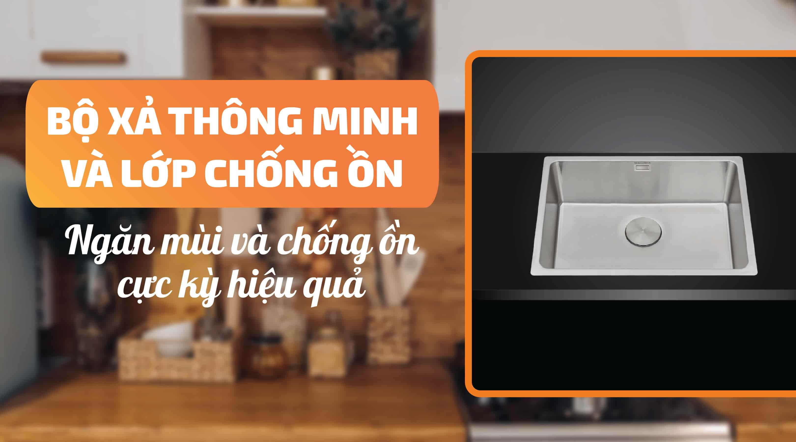 Chậu rửa chén Malloca MS 6070 - Bộ xả thông minh