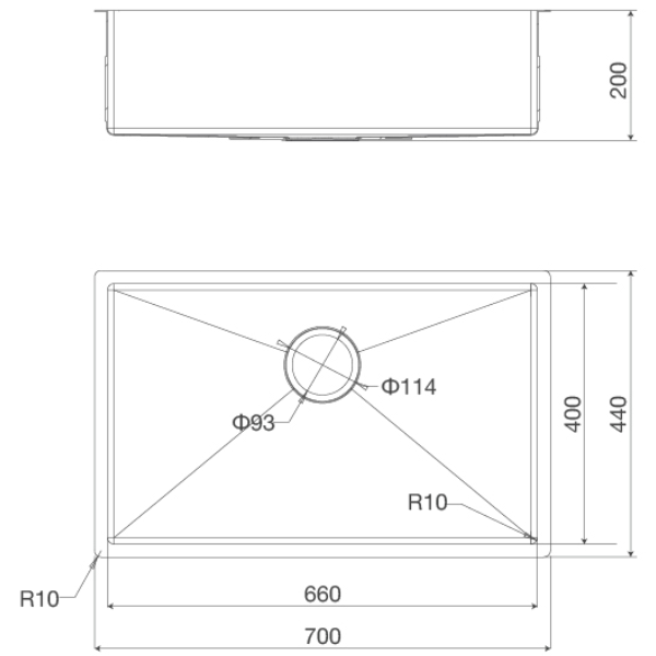 ảnh sản phẩm Chậu rửa chén Malloca MS 6070