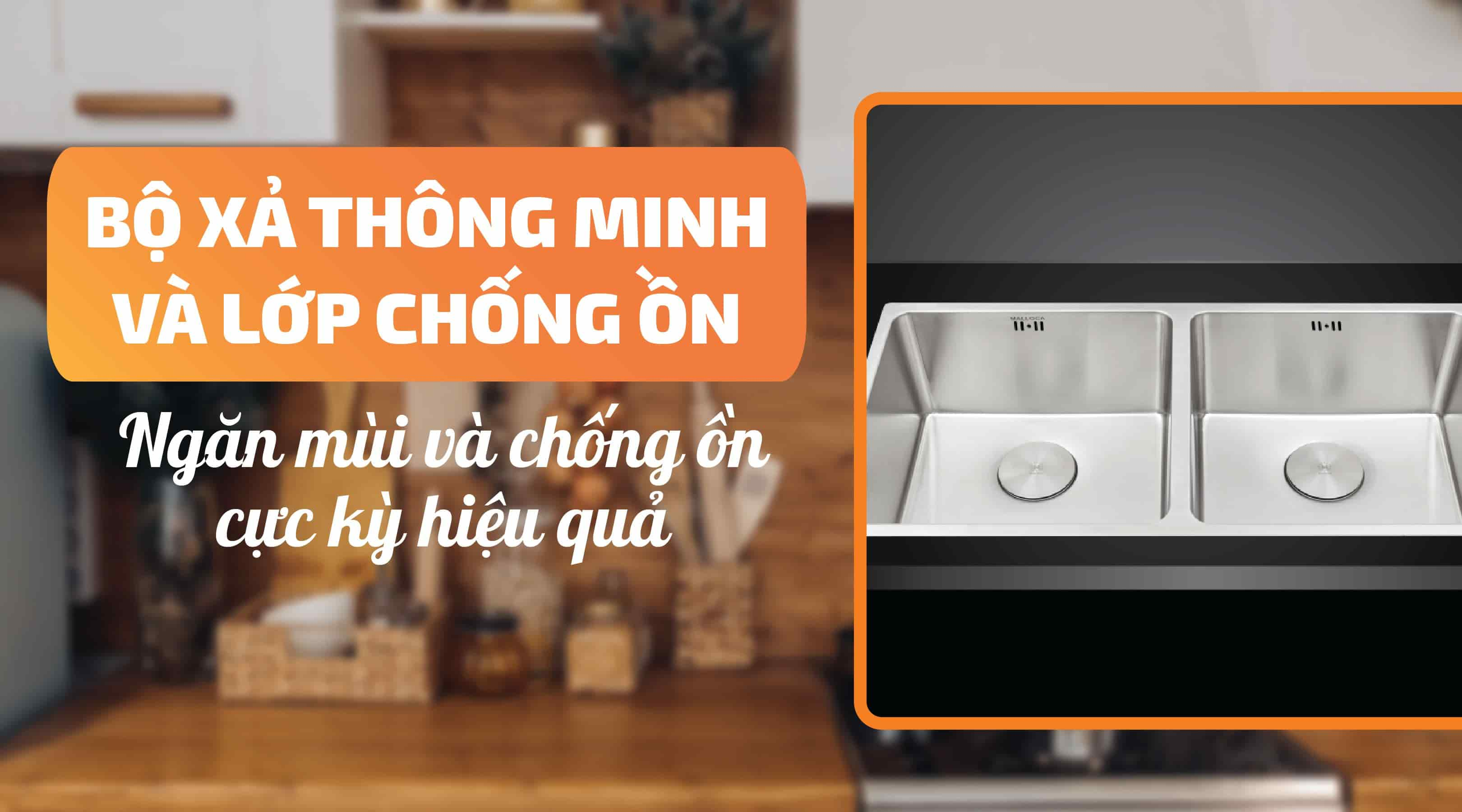 Chậu rửa chén Malloca MS 6075 - Bộ xả thông minh