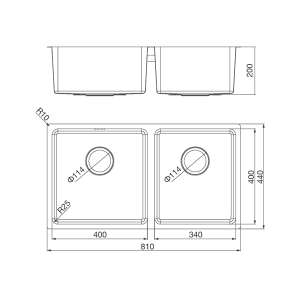 ảnh sản phẩm Chậu rửa chén Malloca MS 6081