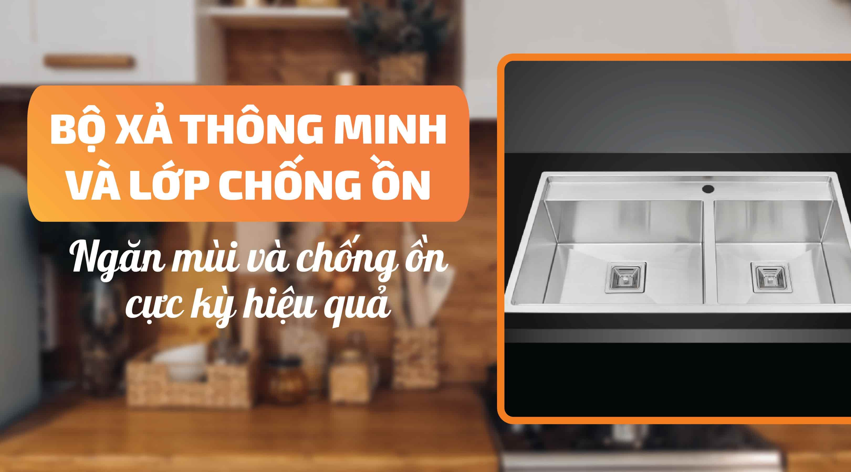 Chậu rửa chén Mallocs MS 6304T - Bộ xả thông minh