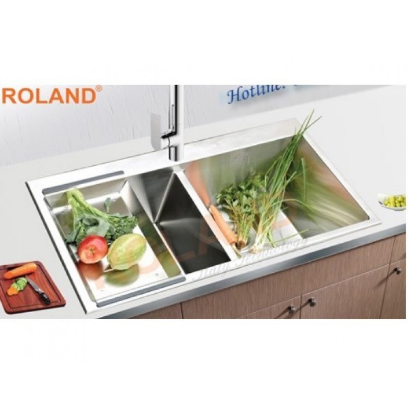 ảnh sản phẩm Chậu rửa chén Roland RL7640LK inox 304 chính hãng