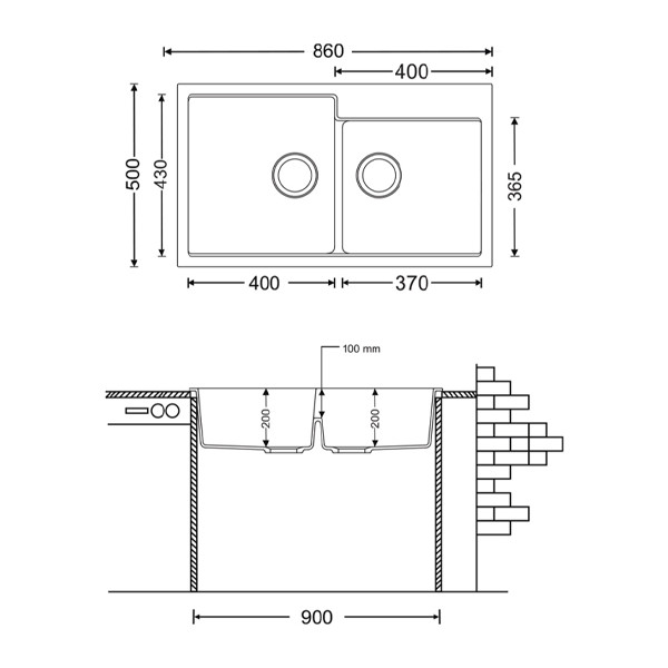 ảnh sản phẩm Chậu rửa Pona TOE2-N200