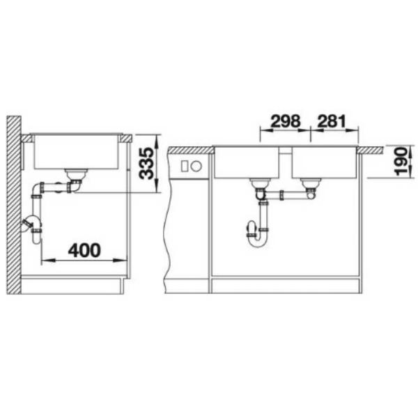 ảnh sản phẩm Chậu rửa chén Hafele Blancozia 9 - 567.68.949 | MÀU XÁM