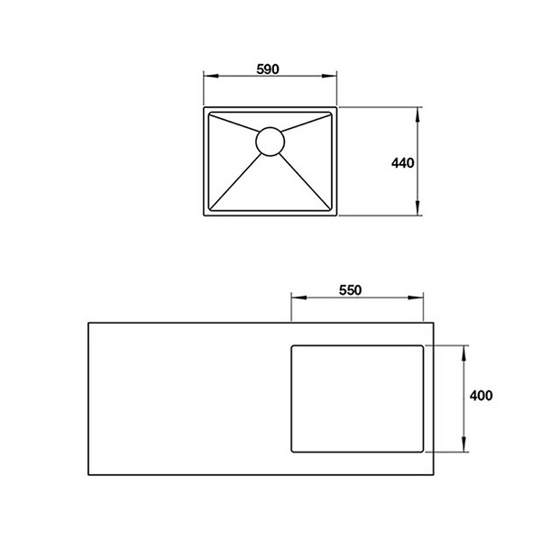 ảnh sản phẩm Chậu rửa chén Hafele HS19-SSN1S60 567.20.397