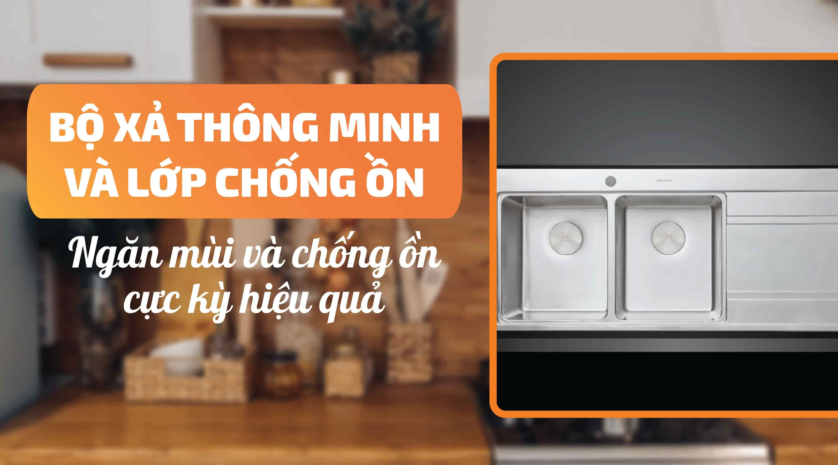 Chậu rửa chén Malloca MS 7818 - Ngăn mùi và chống ồn