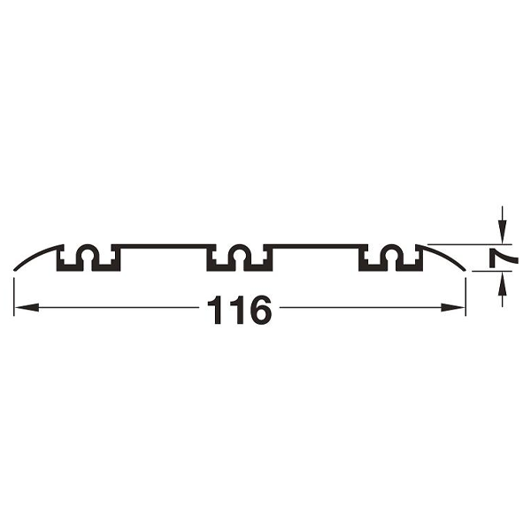 ảnh sản phẩm Ray trượt dưới màu bạc 6m Hafele 403.66.960