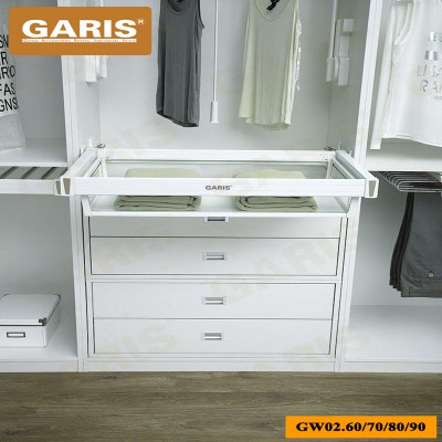 ảnh sản phẩm Giá để đồ gập vách kính Garis GW02.60