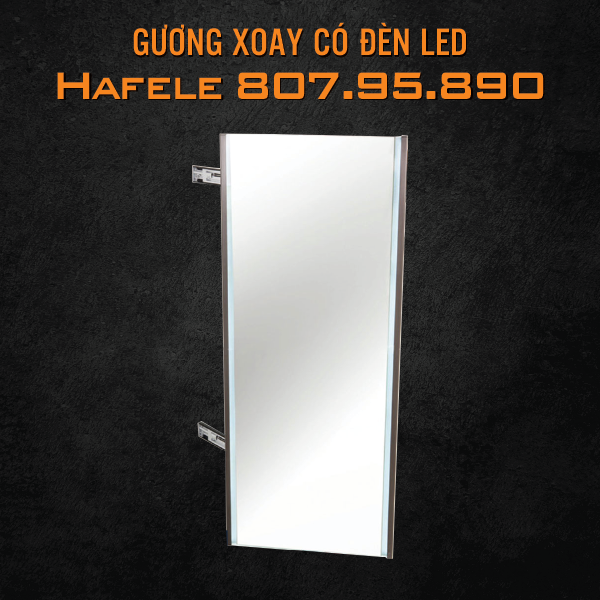 ảnh sản phẩm Gương xoay có đèn Led Hafele 807.95.890