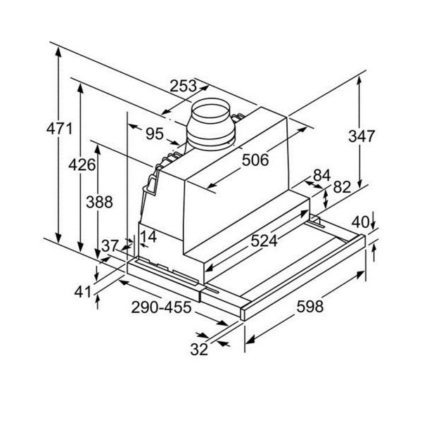 ảnh sản phẩm Máy hút mùi âm tủ Bosch DFS067K50 Serie 8