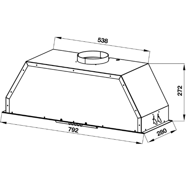 ảnh sản phẩm Máy hút mùi âm tủ Hafele HH-BI79A 533.80.038