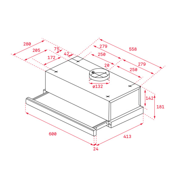 ảnh sản phẩm Máy hút mùi âm tủ Teka TL 6420 40474260