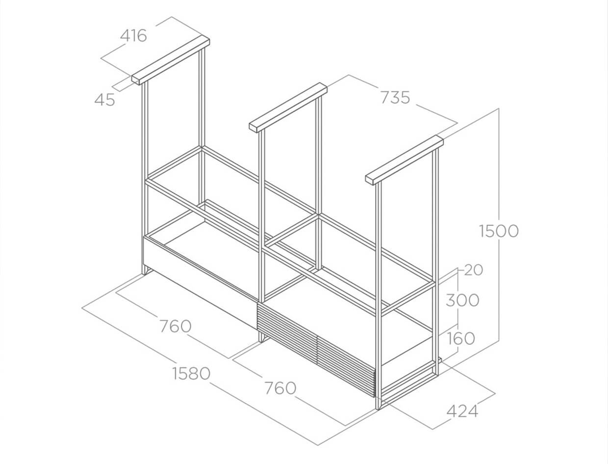 ảnh sản phẩm Máy hút mùi đảo Elica OPEN SUITE SUPERIOR BL/F/160 PRF0166771